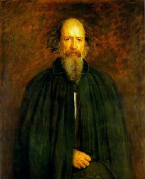 Sir John Everett Millais : Portrait of Lord Alfred Tennyson